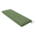 QILLOWAY Indoor/Outdoor Bench Cushion, Thick Upholstery Foam Couch Swing Pads with Ties,48-Inches,Dark Green - color: Dark Green