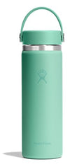 Hydro Flask Water Bottle - Insulated Stainless Steel - Wide Mouth Flex Lid, Non Spill, Leakproof and Refillable in 20 Oz Mermaid Green - color: MERMAID GREEN, style: 20 Oz