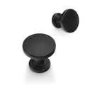 10 Pack Matte Black Kitchen Cabinet Hardware - Zinc Alloy Drawer Knobs and Handles - color: Matte Black, size: 1-1/4" Diameter（32mm）