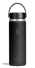 Hydro Flask Water Bottle - Insulated Stainless Steel - Wide Mouth Flex Lid, Non Spill, Leakproof and Refillable in 20 Oz Tonal Black - color: Tonal Black, style: 20 Oz