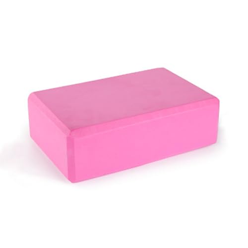 Custom Yoga Blocks with Image Text Logo Eva Foam Lightweight Yoga Bricks for Yoga Pilates Stretching Meditation Dance Yoga Accessories - color: Solid Pink