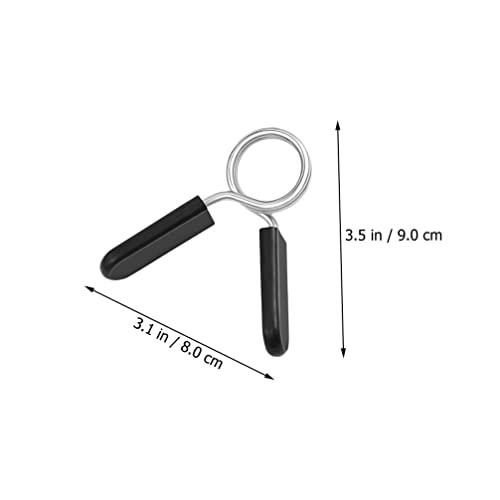 BESPORTBLE 4pcs Barbell Spring Dumbbell Bar Clamps for Weightlifting Clips for Secure Weight Slip Design for Gym Use Fits Bars
