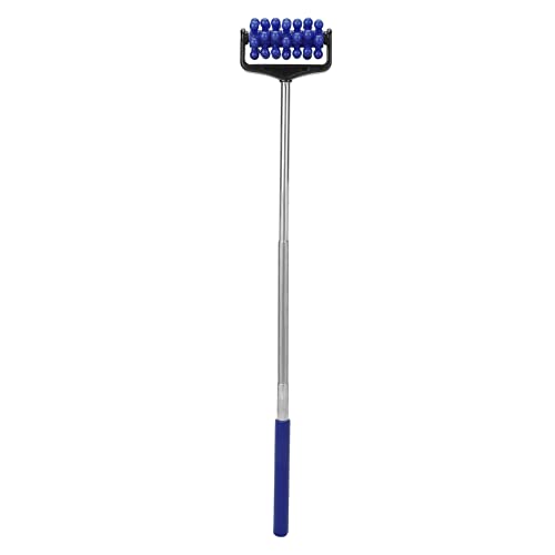 Telescopic Yoga Massage Stick for Men and Women – Granular Body Roller for Neck, Back, Legs, Home Use (Navy Blue)