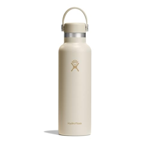 Hydro Flask Water Bottle - Insulated Stainless Steel - Non Spill, Leakproof in 21 Oz Coconut Cream - color: Coconut, style: 21 Oz