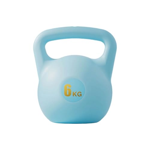 Water Filled Kettlebell, 6kg Adjustable Soft PE Kettle Bell with Ergonomic Non-Slip Handle, Portable Fillable Weight for Home Gym Strength Training Travel Yoga Fitness - color: Light Blue