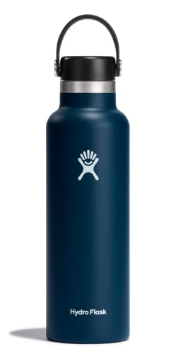 Hydro Flask Water Bottle - Insulated Stainless Steel - Non Spill, Leakproof in 21 Oz Indigo Blue - color: Indigo, style: 21 Oz