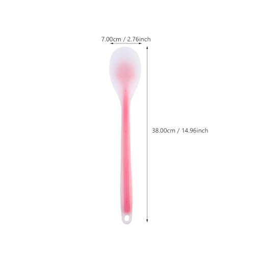 Silicone Health Massage Pat Palm Tapping Tool Red Extended Body Care Stick with Meridian Acupoint Chart for Muscle Relaxation and Relief