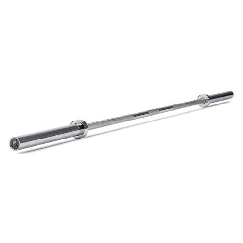 Titan Fitness Performance Series 20 KG Power Bar, 1500 LB Capacity, 29mm Shaft, Chrome Finish, Bronze Bushings and Precision Medium Mountain Knurling, Olympic Strength Training Barbell