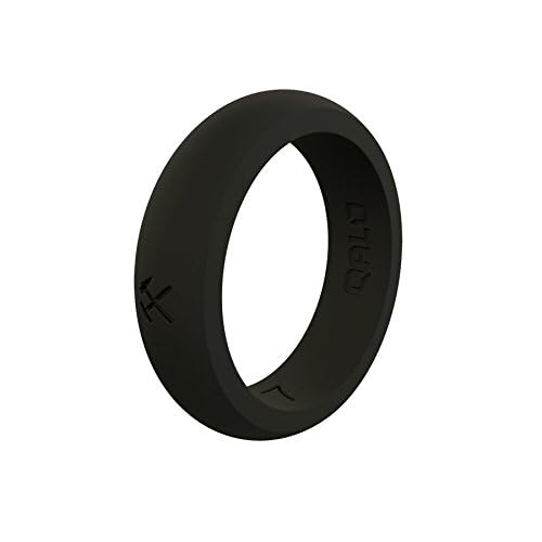 Women's Black Classic Quality Silicone Ring Size 04 - color: Black - Pick & Axe, size: Size 4