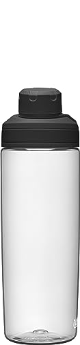 CamelBak Chute Mag Water Bottle with Magnetic Leak‑Resistant Cap, Lightweight Tritan Design for Everyday Hydration - color: Clear, size: 20 Ounces