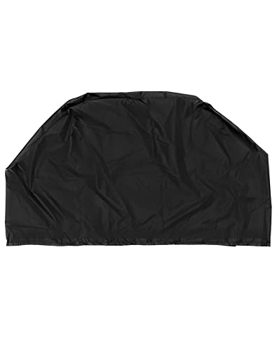 QWORK Dustproof Miter Saw Cover, 2 Pack Waterproof Covers, 210D Oxford Cloth with Bottom Drawcord Fits Most Miter Saws, Planers, Machine Tools, Black