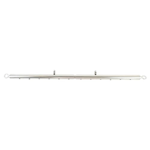 Black Expandable Spreader Bar Set Sports Pilates Training Tools Kit - color: Silver