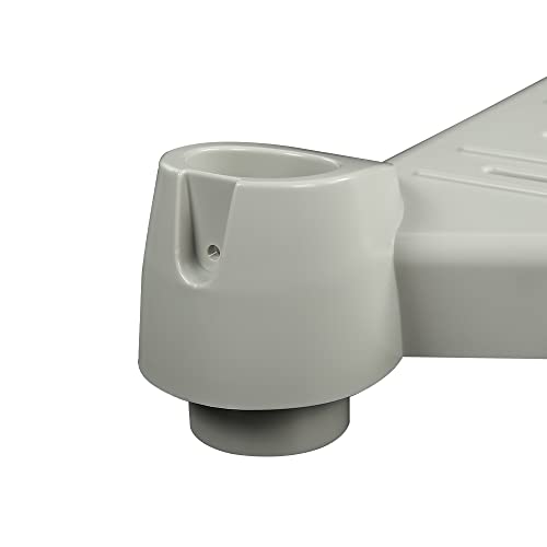 G-PLUS Pool Platform Step Pool Jumping Platform Grey | Compatible with Above Ground BiltMor Swimming Pool - size: White(rectangle)