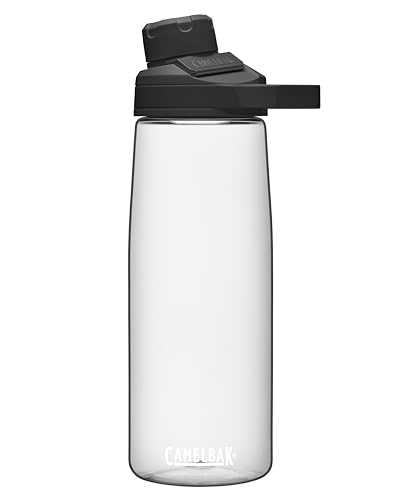CamelBak Chute Mag Water Bottle with Magnetic Leak‑Resistant Cap, Lightweight Tritan Design for Everyday Hydration - color: Clear, size: 25 Ounces