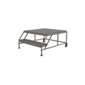 Tri-Arc WLWP023636 2-Step Forward Descent Mobile Steel Work Platform, 36-Inch x 36-Inch Platform - size: 36" x 36", style: 2-Step