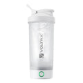 VOLTRX Protein Shaker Bottle, Merger USB C Rechargeable Electric Protein Shake Mixer, Shaker Cups for Protein Shakes and Meal Replacement Shakes, BPA Free, 24oz - color: White