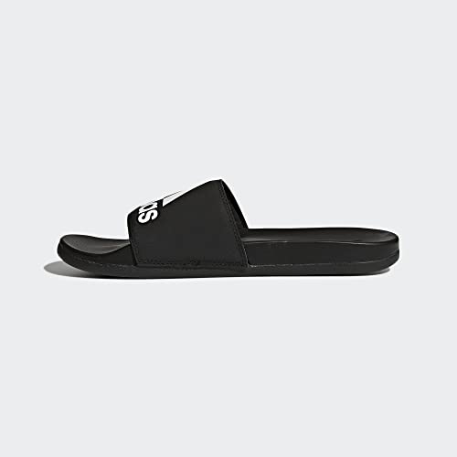 adidas Women's Adilette Comfort Slides - color: Black/Black/White, size: 12 Women/11 Men