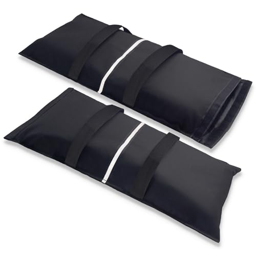 Umbrella Base Weight Sand Bags, 2 x 50 LBS Fillable Sand Bag for Umbrella Base, Cantilever Patio Umbrella, Trampoline, Outdoor Garden Backyard Furniture (Without Filler) - color: Basic model-2 pack（without sand）