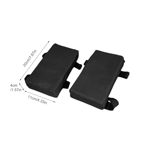 Hack Squat Shoulder Pads - Oxford Cloth Synthetic Rubber 20x11x4cm | Anti-Slip Support Cushion Gym Equipment | Attachment Barbell Pad Shoulder Protection For Home Gym Strength Training Athletes Usepro - color: Black