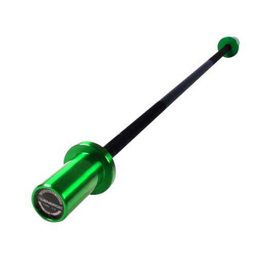 Kids Barbell 5LB Mini Barbell Bar 4ft for Beginner Women & Kids Weighted Bar, Compatible with 2-Inch Weight Plates, for Strength Training Gym Weight Lifting - color: Black&Green