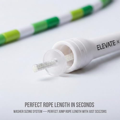 Pro-Grade Beaded Jump Rope for Beginners - color: Jade