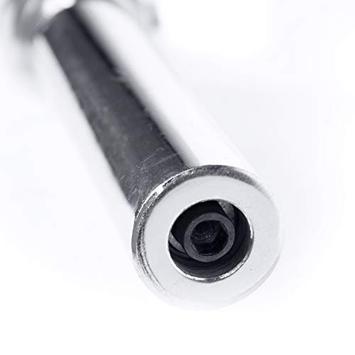 CAP Olympic Barbell - 5FT, 6FT, & 7FT Strength Training Weight Bars, Multiple Options - size: 5 ft (60") - Chrome, style: Classic