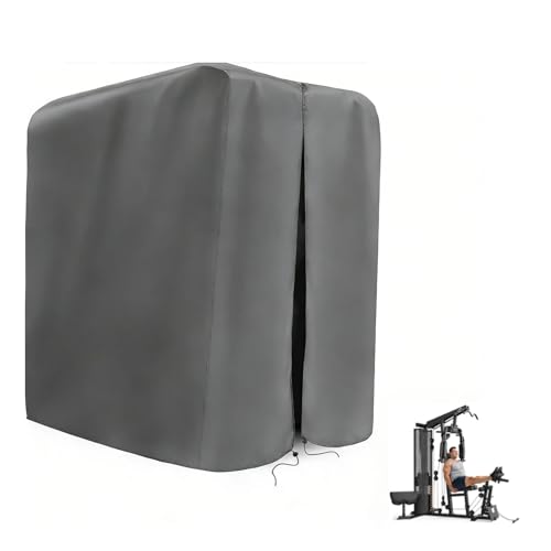 Home Gym Cover for Multi Gym Set/ Outdoor Workout Equipment-Grey | 41.3x68.9x72.8,Waterproof Dustproof Heavy Duty Oxford Fabric,for Weight Machine/Large Gymnastics Bar/Total Gym - color: Grey, size: 41.3" x 68.9" x 72.8"