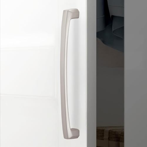 10 Pack 7 inch(177mm) Brushed Satin Nickel Kitchen Cabinet Handles Cabinet Pulls Sliver Drawer Pulls Kitchen Cabinet Hardware Handles Dresser Handles - color: Brushed Satin Nickel, size: 7'' Hole Center(177mm)