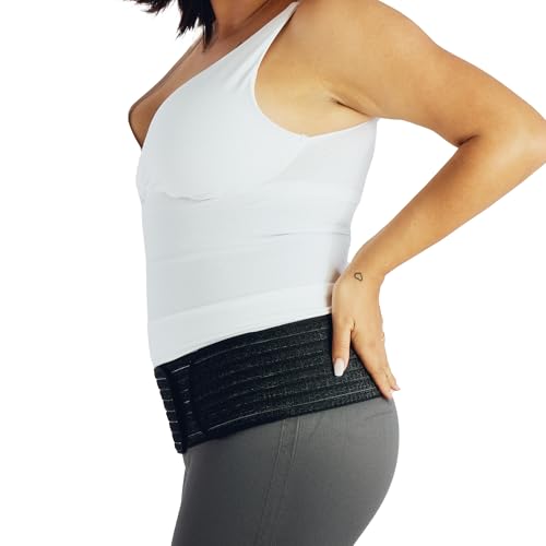 Belly Bandit 2-in-1 Hip Bandit - Maternity Belly Band & Postpartum Hip Wrap - Adjustable Pregnancy Belly Support and Compression Wrap - color: Black, size: Large-X-Large