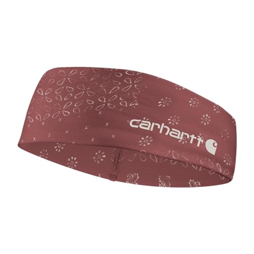 Carhartt Unisex-Adult Force UPF Lightweight Headband, Bandana Print-Apple Butter/Malt, One Size - color: Bandana Print-Apple Butter/Malt