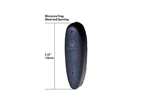 Beretta Micro-Core Skeet and Sporting Rubber Recoil Pad | Cushion, Black - size: .71"