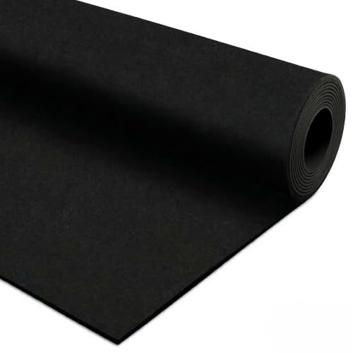 Flooring Inc's 1/4" Thick Tough Rubber Flooring Roll | Flexible Recycled Rubber Floor Mats for Home Gym | Heavy Duty Rubber Mat for Home Gyms, Sheds, Horse Stall Mat or Trailer - color: Black, size: 180"L x 48"W x 0.3"Th