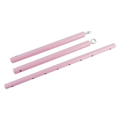 Spreader Bar Expandable Exercise Bar, Yoga Training Fitness Gear, Home Pilates Tools, Workout Bar,Sports Gym Kit - style: Pink