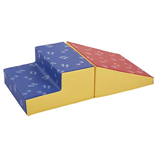 ECR4Kids SoftZone Junior Little Me Climb and Slide, Beginner Climber, Assorted, 2-Piece - color: Assorted
