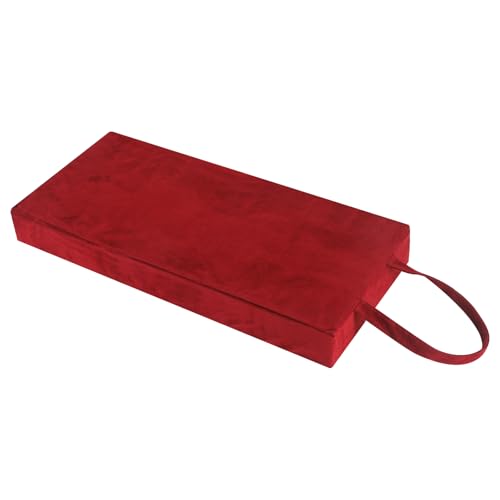 Colingmill Personal Prayer Kneeler Pad 18 3/4 Inch Christian Kneeling Pillow Microfiber and High Density Foam Personal Religious Prayer Kneeler Pad Pillow Bench for Kneeling Christian Gift(Burgundy) - color: Burgundy