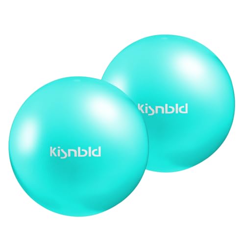 kisnbld Small Exercise Ball, 9 Inch Mini Pilates Ball, Anti Burst and Slip Resistant Mini Yoga Ball for Stability, Fitness, Physical Therapy, Stretching & Core Strength Workout at Home Gym & Office - color: 2Green