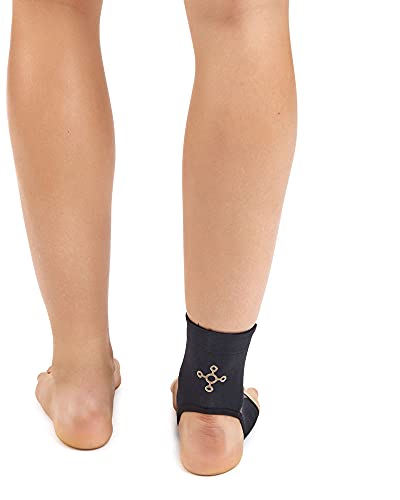 Tommie Copper Performance Compression Ankle Sleeve, Unisex, Men & Women, Breathable Extra Support Sleeve for Joint & Muscle Support - Black, Medium - size: Medium