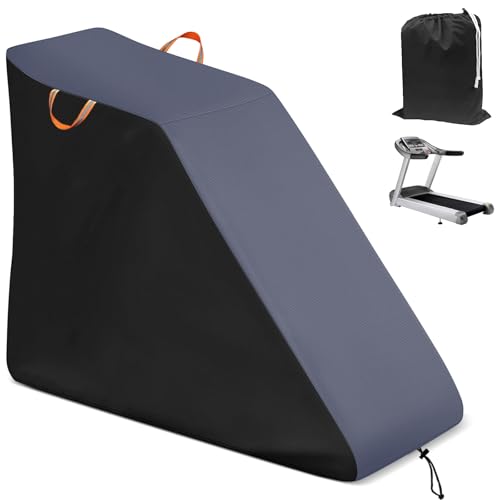 Treadmill Cover Waterproof Dustproof Running Machine Cover Exercise Workout Equipment Protective with Reflective Strips for Home Gym Indoor Outdoor
