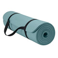 Gaiam Thick Yoga Mat, Exercise & Fitness Mat with Easy-Cinch Carrying Strap | Non-Slip NBR Foam | Joint Cushioning | Yoga, Pilates, Fitness & Floor Workouts | 72"L x 24"W - color: Balsam