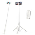 UBeesize 62'' Magnetic Selfie Stick Phone Tripod with Wireless Remote, Extendable Cell Phone Tripod Stand, Compatible with MagSafe, Cellphone Tripod for iPhone 15 14 13 12 and Android Phones White - color: White, size: 62-in