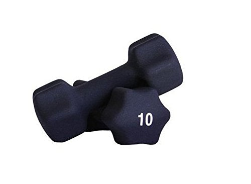 Ader Neoprene Dumbbell (1-30lb) Single Size Pair or Set - color: 10LB