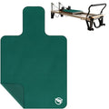 Non-Slip Pilates Reformer Mat, 1.2 mm Thick, 39 x 24 inch | Foldable Lightweight Pilates Reformer Machine Exerxise Mat Towel Cover for Gym Fitness - color: Dark Green