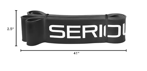SERIOUS STEEL FITNESS Assisted 41" Pull-Up Band, Resistance & Stretch, Powerlifting & Pull-up Assist Loop (Single Band) - style: #5 (60-150 lbs)