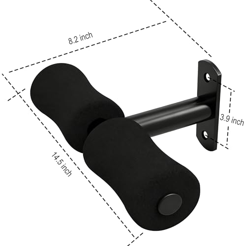 Wall Mounted Sit Up Bar Sit-ups Foot Holder, Sit Up Exercise bar, Nordic Hamstring Curl, Sit Up Assistant Device Abdominal Core Workout