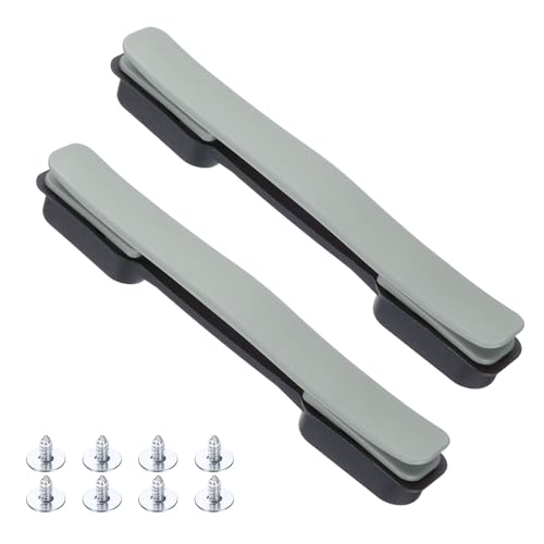 uxcell 2 Pcs Luggage Handle Replacement 8.5 Inch Suitcase Handle Carry Strap Plastic Pull Handle Grip Luggage Replacement Parts with Screws for Suitcase Box Luggage Case, Silver Grey - color: Silver Grey