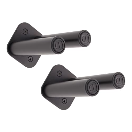 Les Mills™ Wall Storage Rack for Exercise Equipment, Set of 2 Racks Totaling 4 Prongs for Hanging