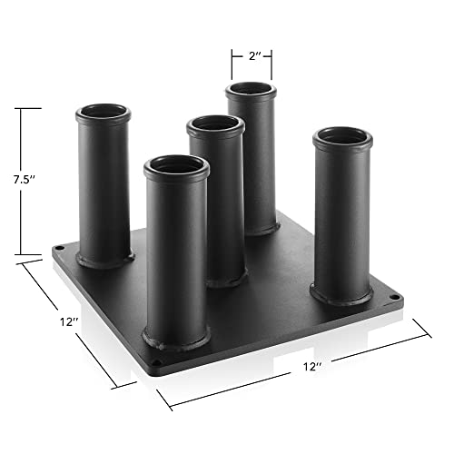 Philosophy Gym Vertical Barbell Holder - 5 Bar Storage Stand for 2" Olympic Bars - style: Standard