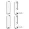 Folding Coat Hooks White, 4 Pack Heavy Duty Zinc Alloy Folding Wall Hooks, Foldable Wall Hook for Hanging Clothes, Bags, Hats, Towels, Keys (White, 4 Pack) - color: White, size: 4 Pack