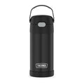 THERMOS FUNTAINER Water Bottle with Straw, 12oz, Black | Kids Stainless Steel Insulated Water Bottle, Keeps Drinks Cold Longer for School & Play, BPA-Free - color: Black, size: 12 Ounces