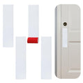 Rubber Bond Push Plates (4 Pack) 4" x 16" - Effortless Peel & Stick - Prevents Dents & Scratches - Self-Adhesive & Universal Fit (White) - color: White, size: Push Plate - 4 Pack - 4"x16"